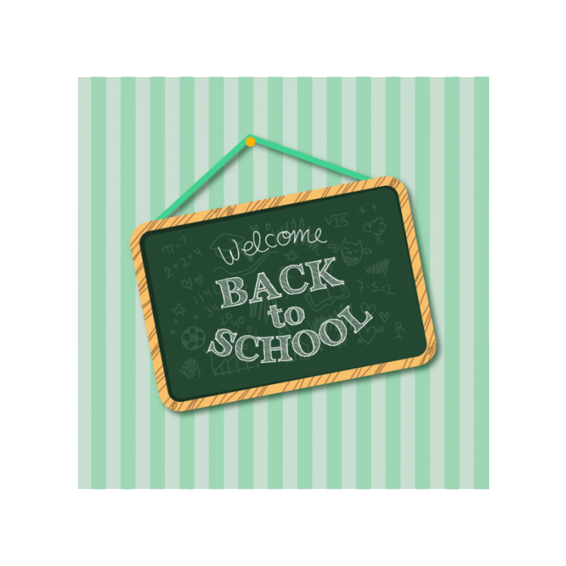 Παιδικός πίνακας σε καμβά back to school